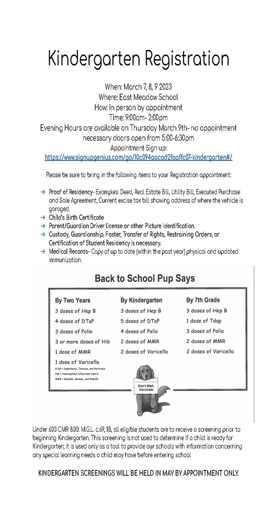 Kindergarten Registration